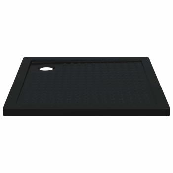 Duschbodenablage mit Punkten 90 x 90 x 4 cm ABS Schwarz
