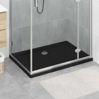 ARDEBO.de - Duschbodenablage mit Punkten 100 x 70 x 4 cm ABS Schwarz