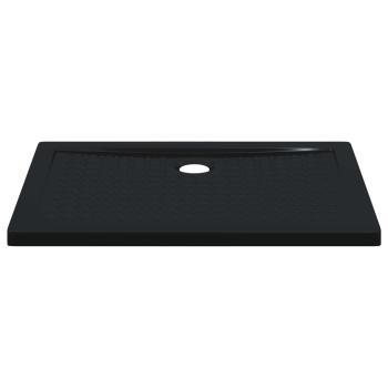 Duschbodenablage mit Punkten 100 x 70 x 4 cm ABS Schwarz