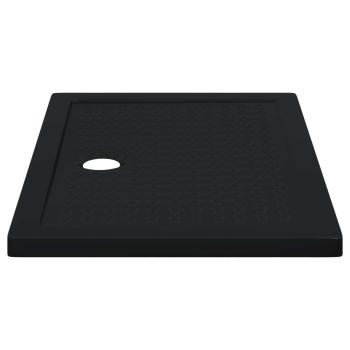 Duschbodenablage mit Punkten 100 x 70 x 4 cm ABS Schwarz