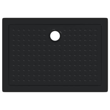 Duschbodenablage mit Punkten 100 x 70 x 4 cm ABS Schwarz
