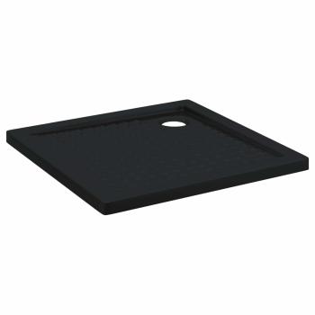 Duschbodenablage mit Punkten 80 x 80 x 4 cm ABS Schwarz