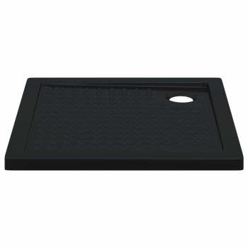 Duschbodenablage mit Punkten 80 x 80 x 4 cm ABS Schwarz