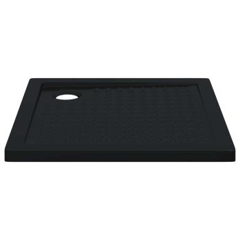 Duschbodenablage mit Punkten 80 x 80 x 4 cm ABS Schwarz