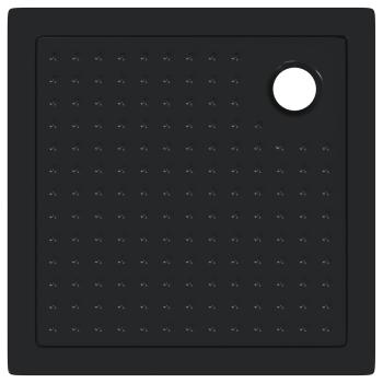 Duschbodenablage mit Punkten 80 x 80 x 4 cm ABS Schwarz