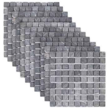 Mosaikfliesen Grau 30 x 30 cm Marmor