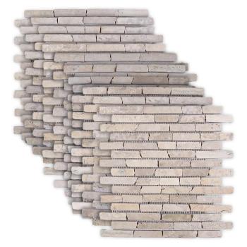 Mosaikfliesen Creme 30 x 30 cm Marmor