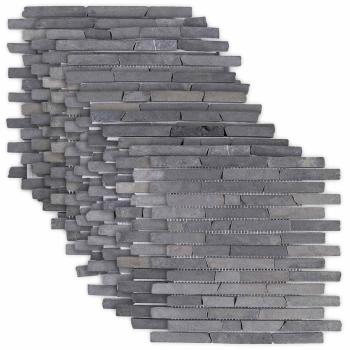 Mosaikfliesen Grau 30 x 30 cm Marmor