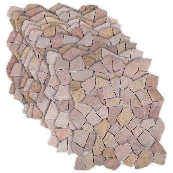 Mosaikfliesen Rot 30 x 30 cm Marmor