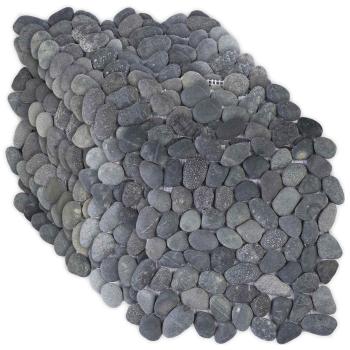 Kieselplatten Grau 30 x 30 cm Flusskiesel