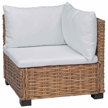 Ecksofa mit Kissen GENDT Natürliches Rattan Natur