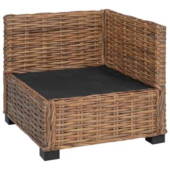 Ecksofa mit Kissen GENDT Natürliches Rattan Natur