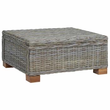 Couchtisch GENDT Naturrattan Kubu Grau 67 x 60 x 30 cm