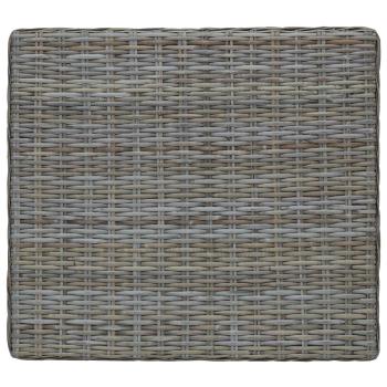 Couchtisch GENDT Naturrattan Kubu Grau 67 x 60 x 30 cm