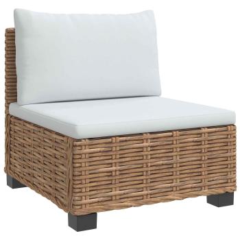 2 Stk. Rattan-Lounge-Set mit Kissen GENDT Naturrattan Natur