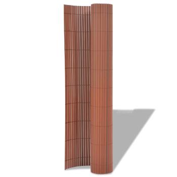 Gartenzaun Braun 150 x 300 cm PVC
