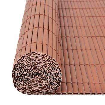 Gartenzaun Braun 150 x 300 cm PVC