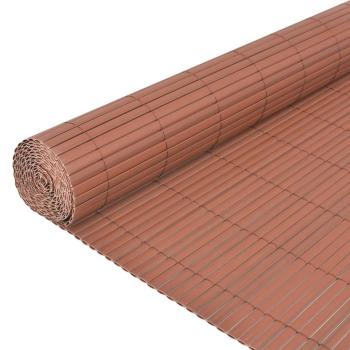 Gartenzaun Braun 150 x 300 cm PVC