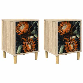 Nachttisch LOCHEM 2 stk. Sonoma-Eiche 36 x 33 x 50 cm