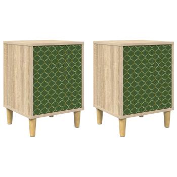 Nachttisch GELEEN 2 stk. Sonoma-Eiche 36 x 33 x 50 cm