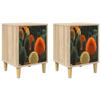 Nachttisch ZAANDAM 2 stk. Sonoma-Eiche 36 x 33 x 50 cm