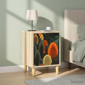 Nachttisch ZAANDAM 2 stk. Sonoma-Eiche 36 x 33 x 50 cm