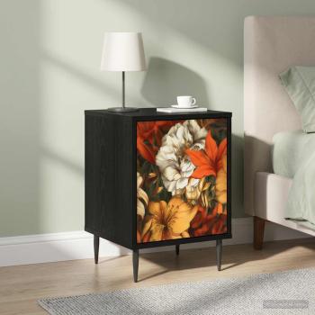 Nachttisch GENNEP 2 stk. Schwarz Eichen-Optik 36 x 33 x 51 cm