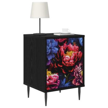 Nachttisch KIEL 2 stk. Schwarz Eichen-Optik 36 x 33 x 51 cm