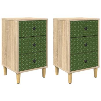 Nachttisch GELEEN 2 stk. Sonoma-Eiche 36 x 33 x 60 cm