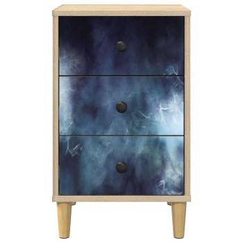 Nachttisch RAALTE Sonoma-Eiche 36 x 33 x 60 cm Holzwerkstoff