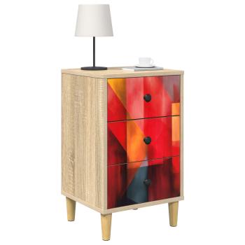 Nachttisch HEESCH Sonoma-Eiche 36 x 33 x 60 cm Holzwerkstoff