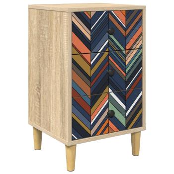 Nachttisch OMMEN Sonoma-Eiche 36 x 33 x 60 cm Holzwerkstoff