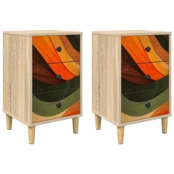 Nachttisch ZAANDAM 2 stk. Sonoma-Eiche 36 x 33 x 60 cm