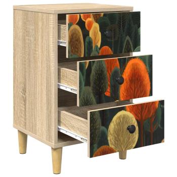 Nachttisch ZAANDAM 2 stk. Sonoma-Eiche 36 x 33 x 60 cm