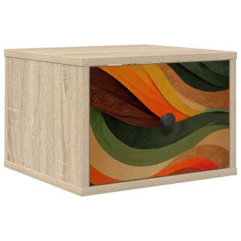 Wandmontiertes Nachttischchen BONN Sonoma-Eiche 36 x 33 x 25 cm