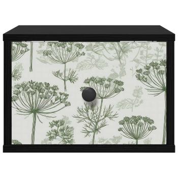 Wandmontiertes Nachttischchen GOTHA 2 stk. Schwarz Eichen-Optik