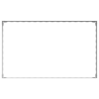 Raseneinfassung 4 stk. 100 x 60 x 20 cm Stahl Silber