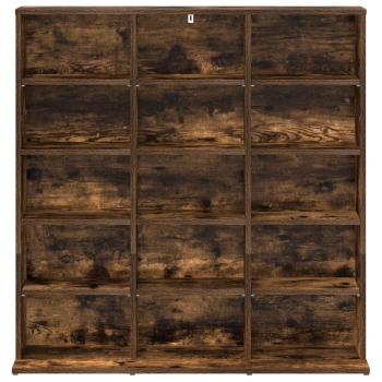 CD Regal Raucheiche 96 x 23,5 x 97,5 cm Holzwerkstoff