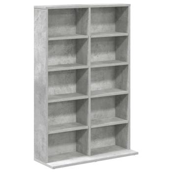 CD Regal Betongrau 65 x 23,5 x 97,5 cm Holzwerkstoff