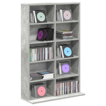 CD Regal Betongrau 65 x 23,5 x 97,5 cm Holzwerkstoff