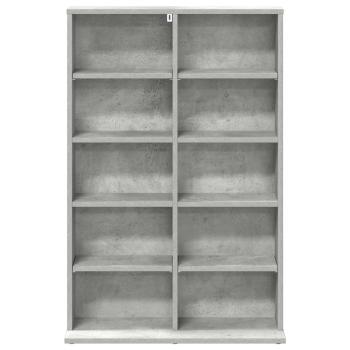 CD Regal Betongrau 65 x 23,5 x 97,5 cm Holzwerkstoff