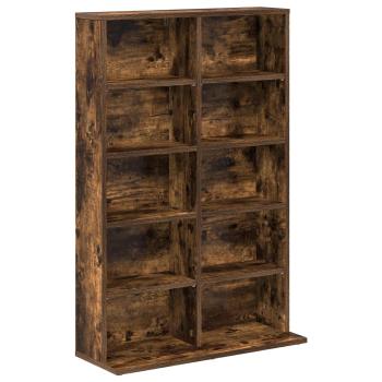 CD Regal Raucheiche 65 x 23,5 x 97,5 cm Holzwerkstoff