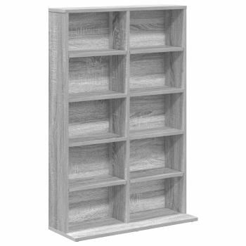 CD Regal Sonoma-Grau 65 x 23,5 x 97,5 cm Holzwerkstoff