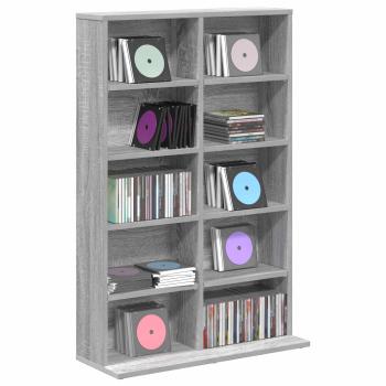 CD Regal Sonoma-Grau 65 x 23,5 x 97,5 cm Holzwerkstoff