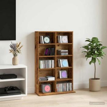 ARDEBO.de - CD Regal Altholz 65 x 23,5 x 97,5 cm Holzwerkstoff