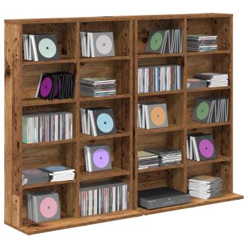 CD Regal 2 Stk. Altholz 65 x 23,5 x 97,5 cm Holzwerkstoff