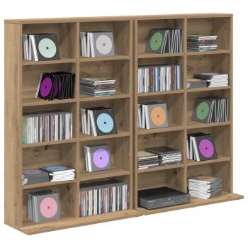 CD Regal 2 Stk. Artisan-Eiche 65 x 23,5 x 97,5 cm Holzwerkstoff