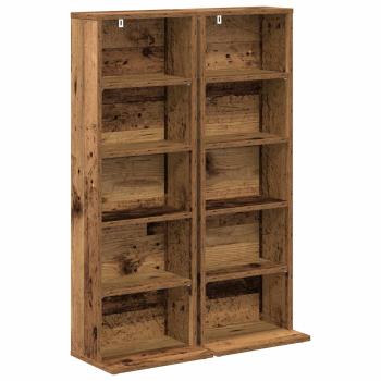 CD Regal 2 Stk. Altholz 33 x 23,5 x 97,5 cm Holzwerkstoff