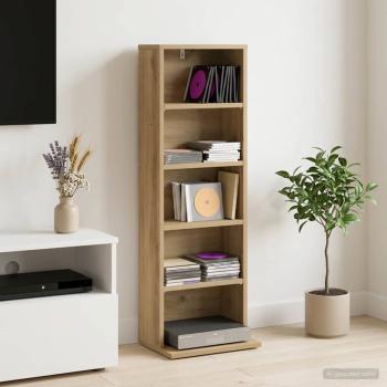 ARDEBO.de - CD Regal Artisan-Eiche 33 x 23,5 x 97,5 cm Holzwerkstoff