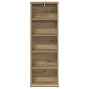 CD Regal Artisan-Eiche 33 x 23,5 x 97,5 cm Holzwerkstoff